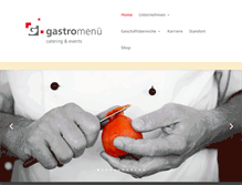 Tablet Screenshot of gastromenue.de